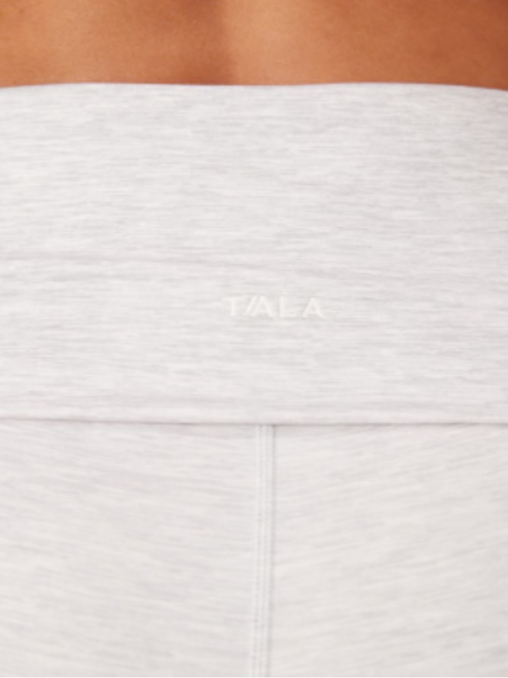 tala light gray fold over flare leggings - Picture 4 of 9